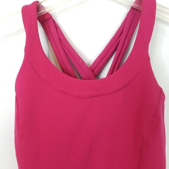 Lululemon Enhearten Strappy Tank Top Pink 6 - Picture 4 of 7